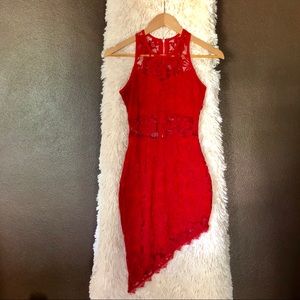 Lacey red dress
